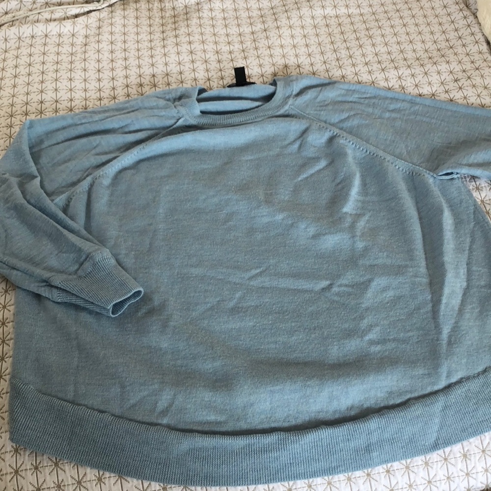 Blue wool sweater